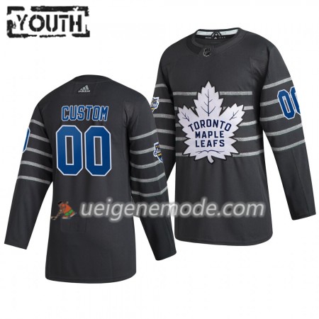 Kinder Toronto Maple Leafs Trikot Custom Grau Adidas 2020 NHL All-Star Authentic